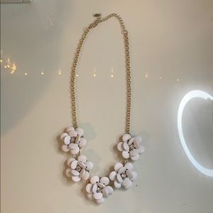 Charming Charlie Small White Flower Necklace